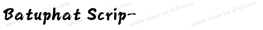 Batuphat Scrip字体转换